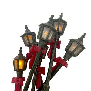 Miniature Lamp Post Christmas Village Accessory Street Lamp LightsUp